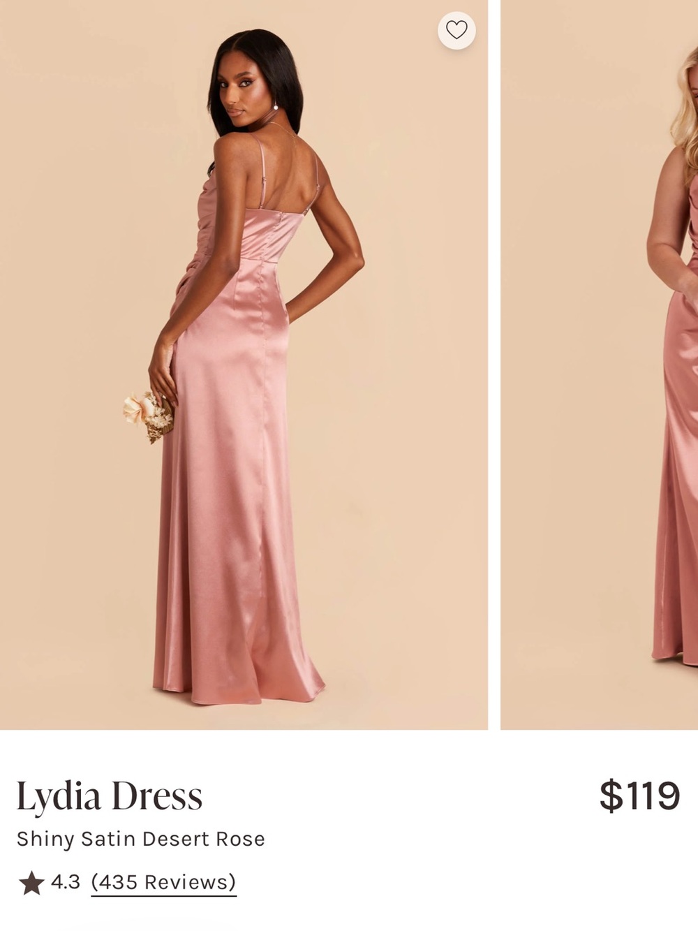 Birdy Grey Lydia Satin Maxi Dress - Desert Rose Pink